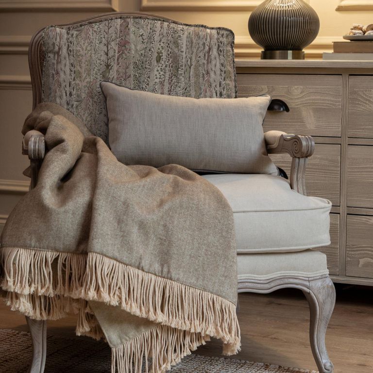 Whimsical Florence Armchair - Tale Stone and Willow - Printed