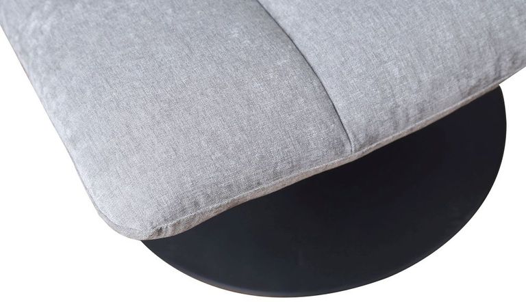 Yerevan Grey Chenille Fabric Swivel Chair