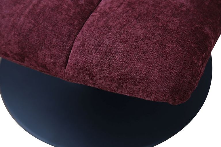 Yerevan Pink Chenille Fabric Swivel Chair