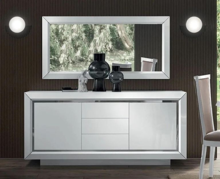 Elite Wall Mirror - Bianco Antico