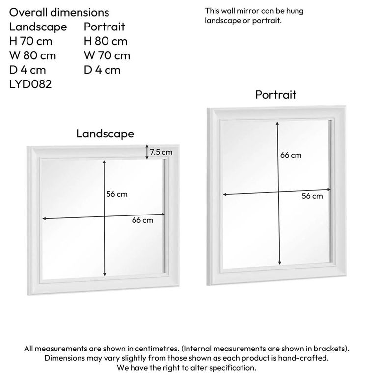 Cromwell Wall Mirror - Grey Painted