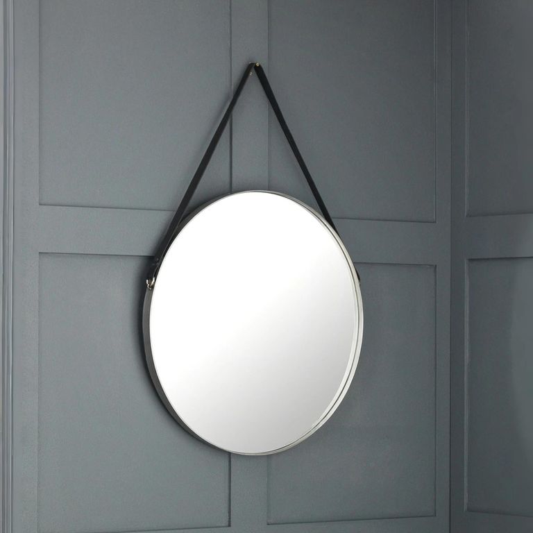 Opera Hanging Mirror - Round - Silver