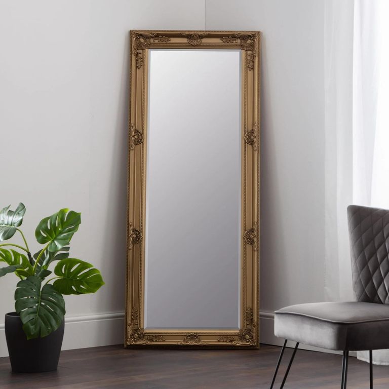Palais Tall Leaner Mirror - Rectangular - Gold