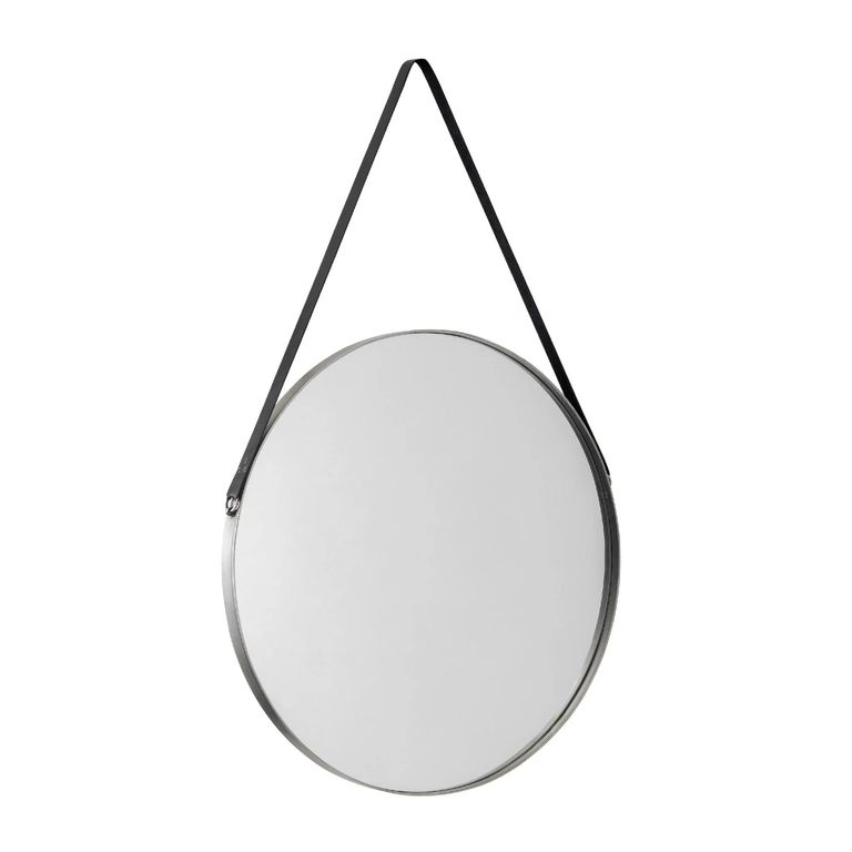 Opera Hanging Mirror - Round - Silver