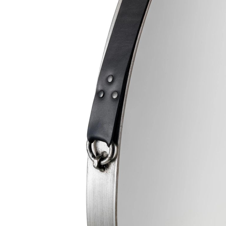 Opera Hanging Mirror - Round - Silver