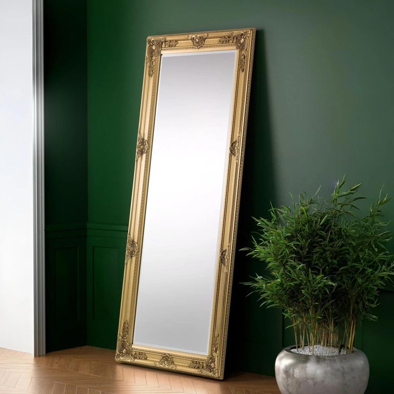 Palais Tall Leaner Mirror - Rectangular - Gold