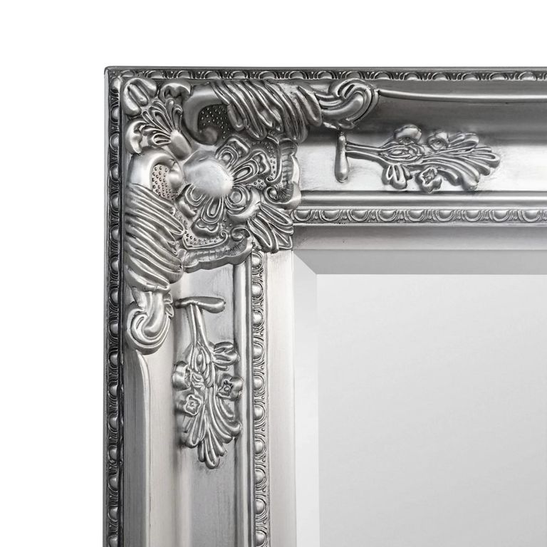 Palais Tall Leaner Mirror - Rectangular - Pewter