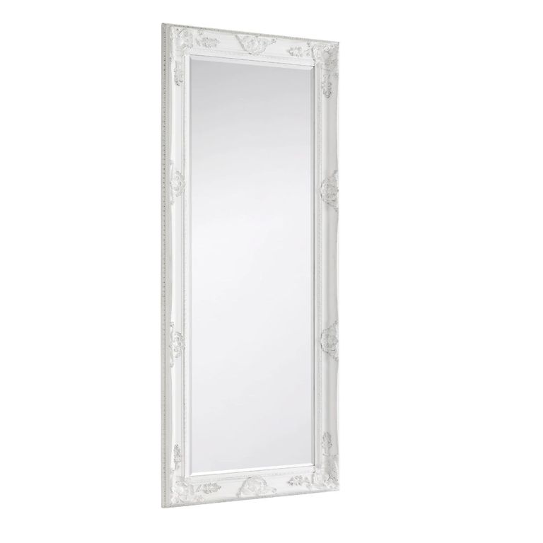 Palais Tall Leaner Mirror - Rectangular - White