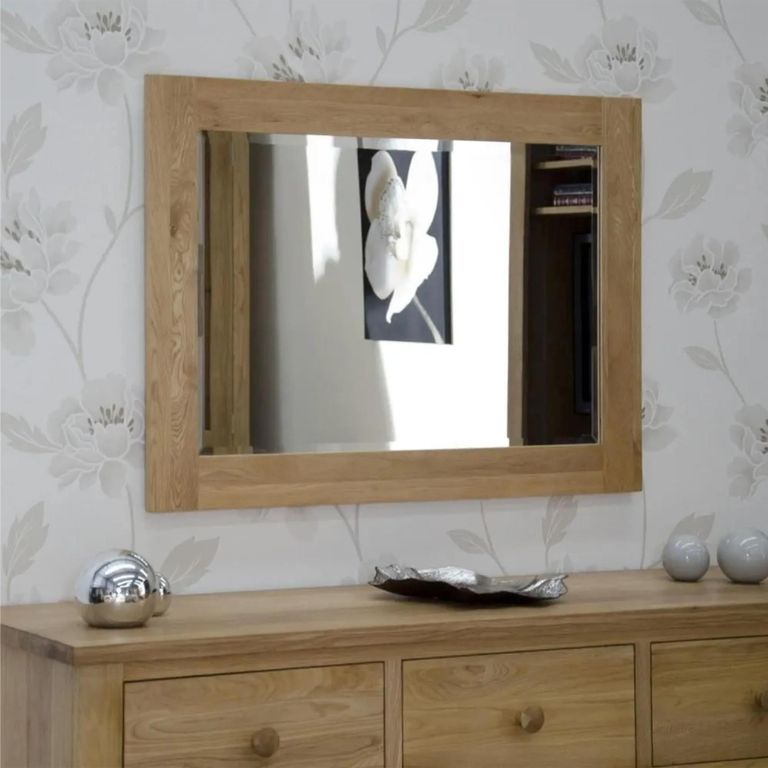Clearance - Opus Wall Mirror - Large - 75cm x 150cm - Oak - FSS16544