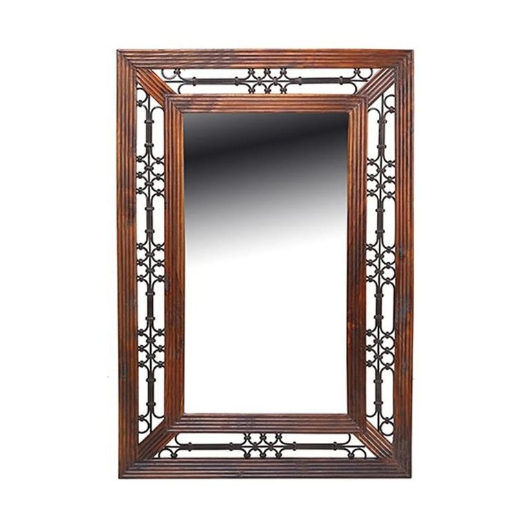 Indian Sheesham Wall Mirror - 106cm x 72cm