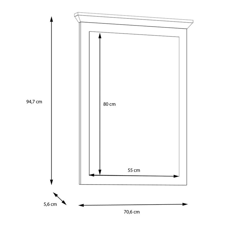 Illopa Wall Mirror - White