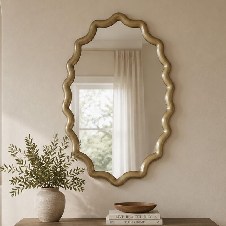 Morgan Wall Mirror - Oval - Champagne Gold - 80cm x 120cm