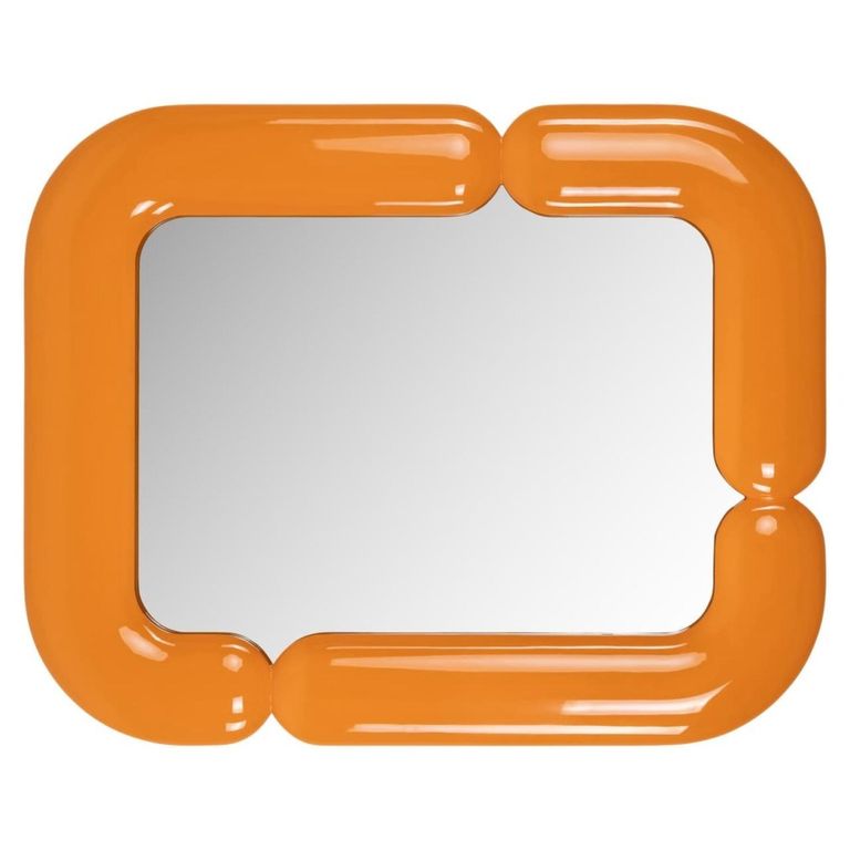 Ayla Wall Mirror - Orange - Metal - 80cm x 100cm