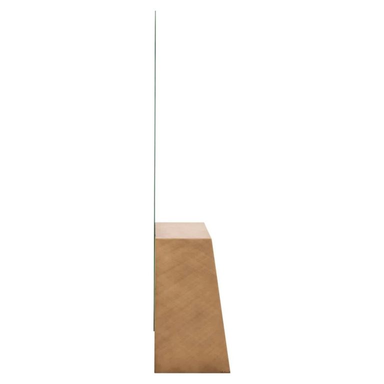 Mayla Floor Mirror - Abstract - Brushed Gold - Metal - 75cm x 40.5cm