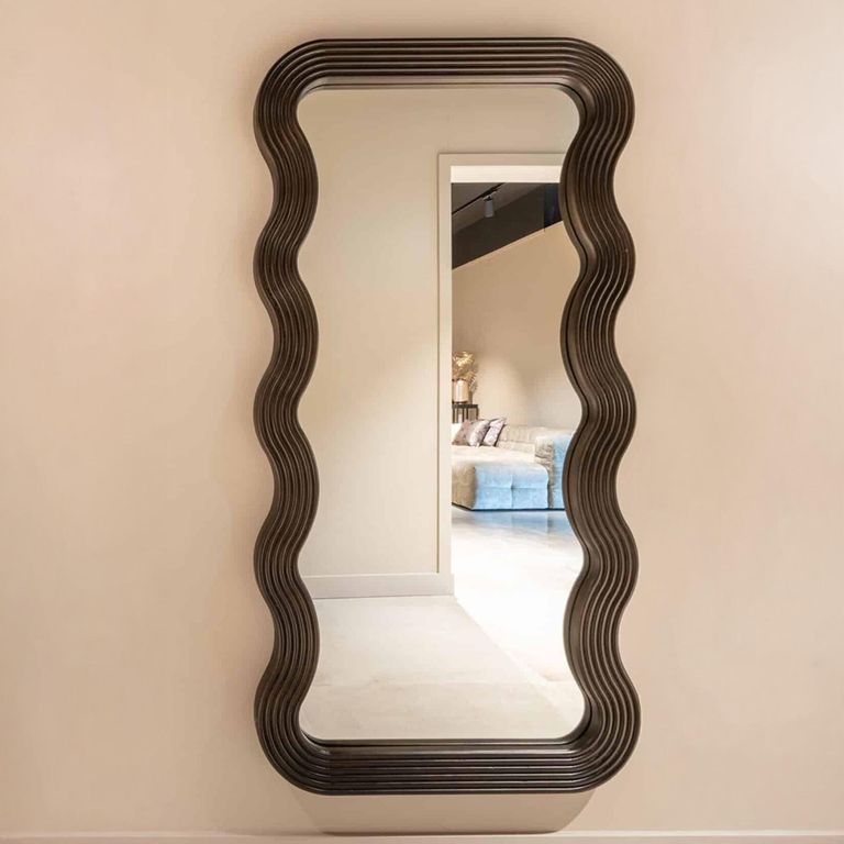 Mayfield Wall Mirror - Brown - Mango Wood - 86cm x 170cm