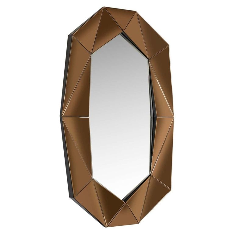 Jaloe Wall Mirror - Octagonal - Bronze - 80cm x 120cm