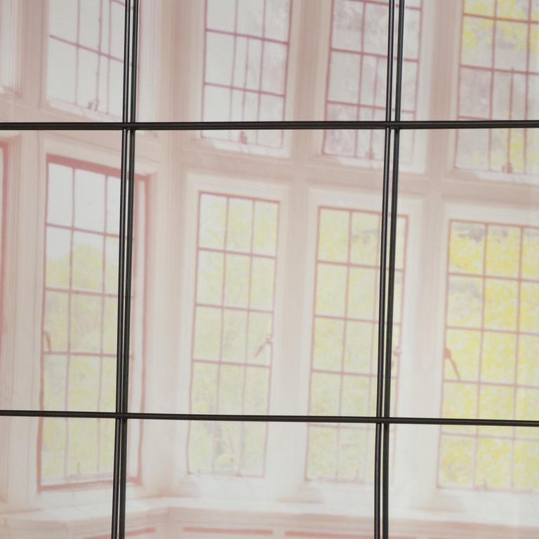 Window Mirror - Black Metal - Square - 90cm x 90cm