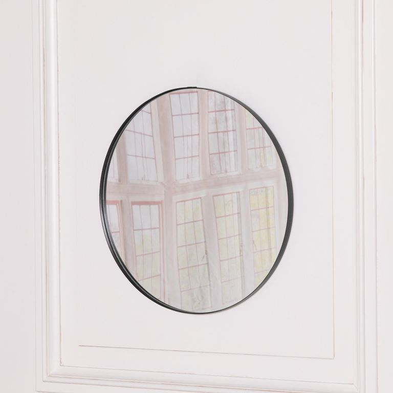 Wall Mirror - Black - Round - 50cm x 50cm