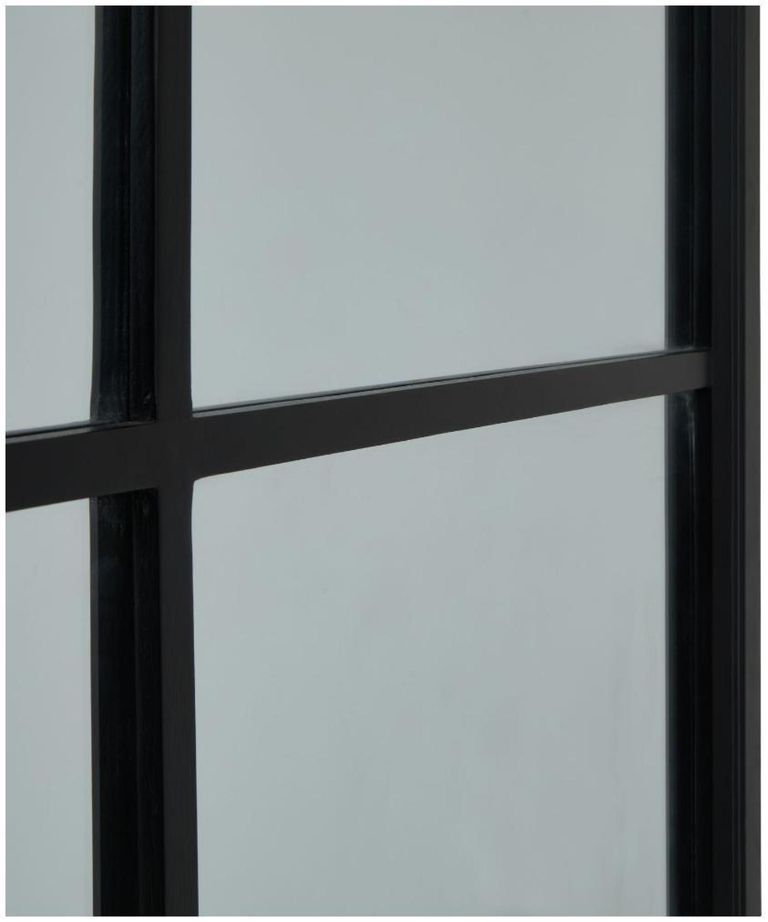 Black Wood XL Window Mirror
