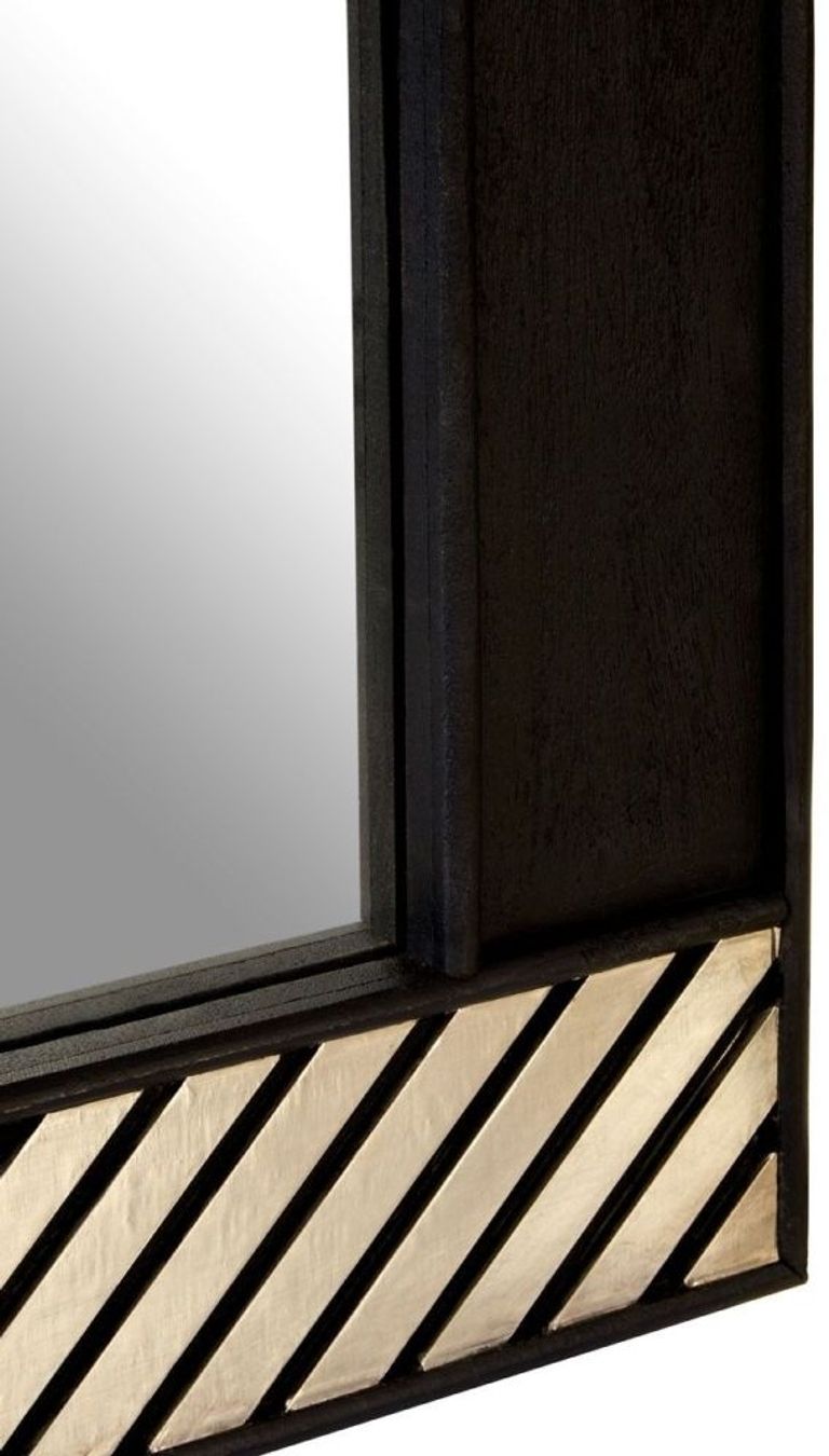 Boho Wall Mirror - Bone Inlay Frame - Large