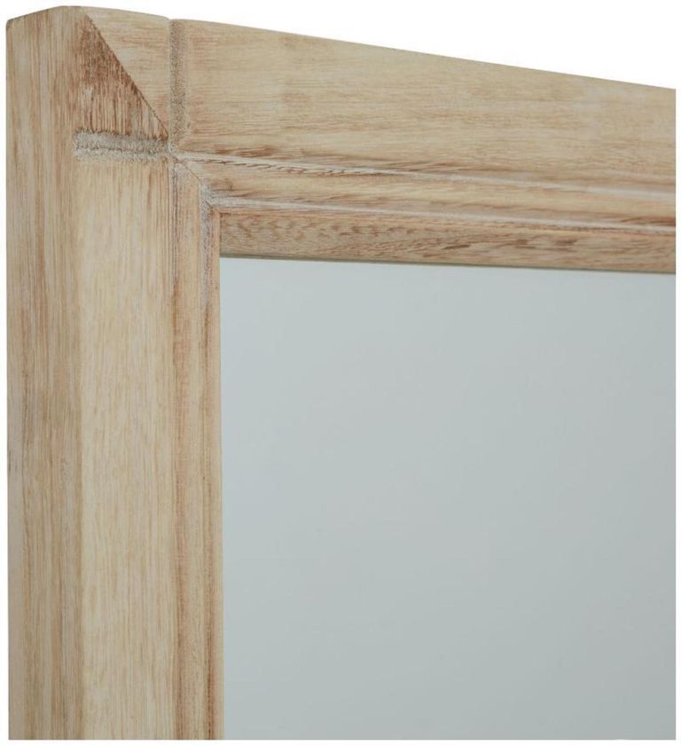 Brown Wood XL Window Mirror