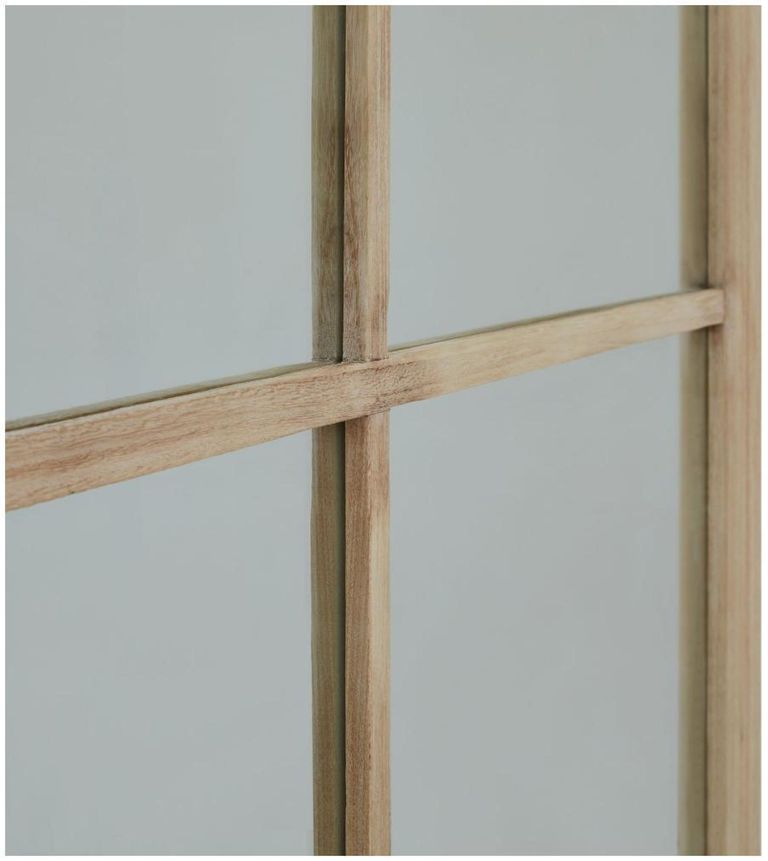 Brown Wood XL Window Mirror