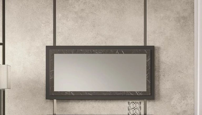 Carvelle Dark Grey Wall Mirror