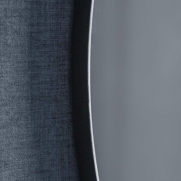 Cherington Round Wall Mirror 100cm Black