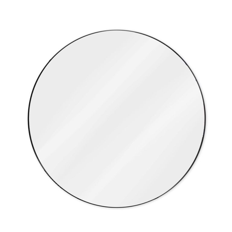 Cherington Round Wall Mirror 80cm Black