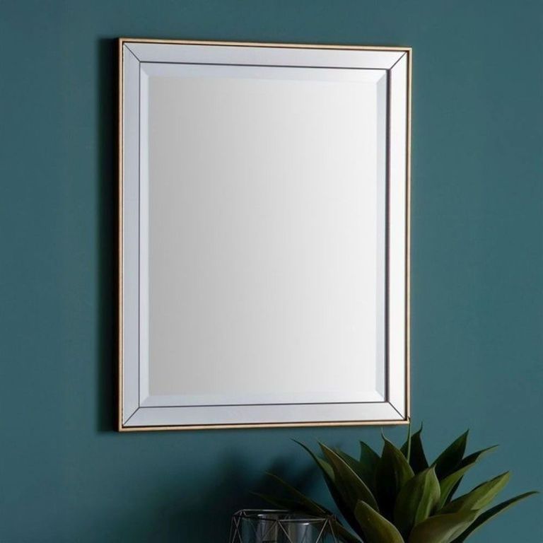 Clearance - Powell Gold Wall Mirror - 50cm x 60cm - A146