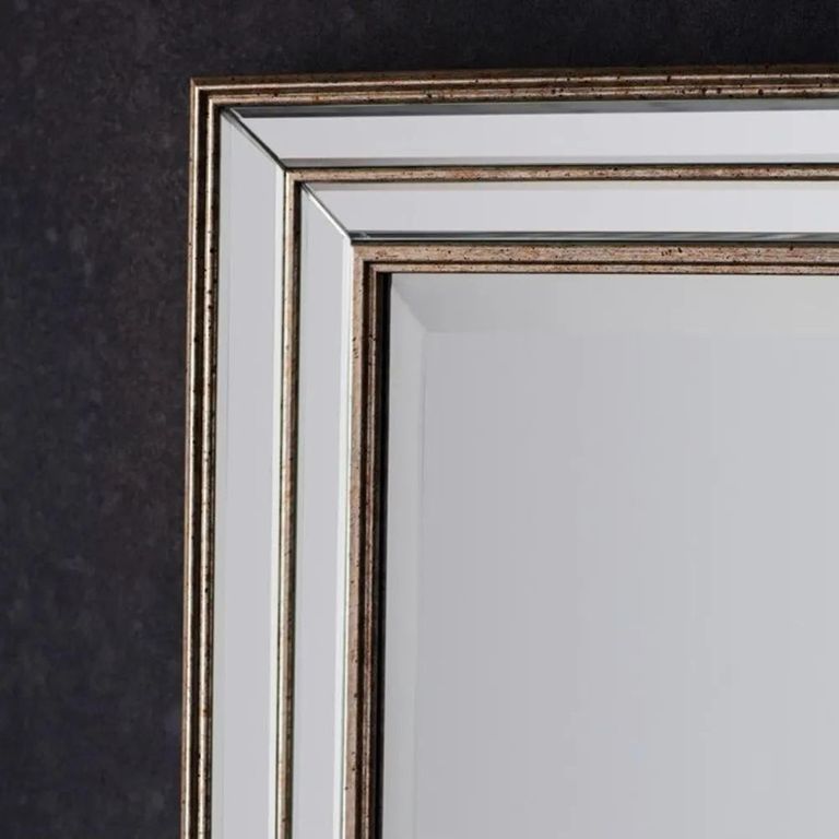 Clearance - Squire Gold Leaner Rectangular Mirror - A238