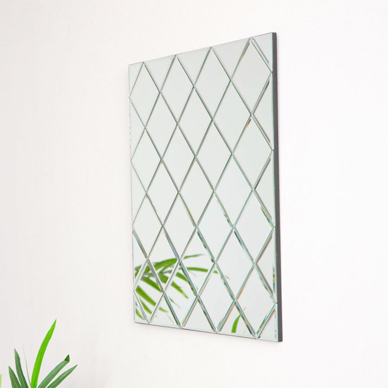 Wall Mirror - Square - Criss Cross - 50cm x 50cm
