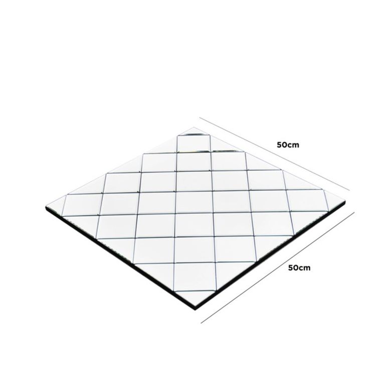 Wall Mirror - Square - Criss Cross - 50cm x 50cm