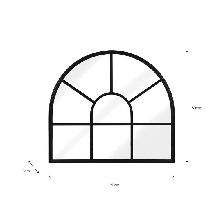 Fulbrook Arched Wall Mirror 80x90cm