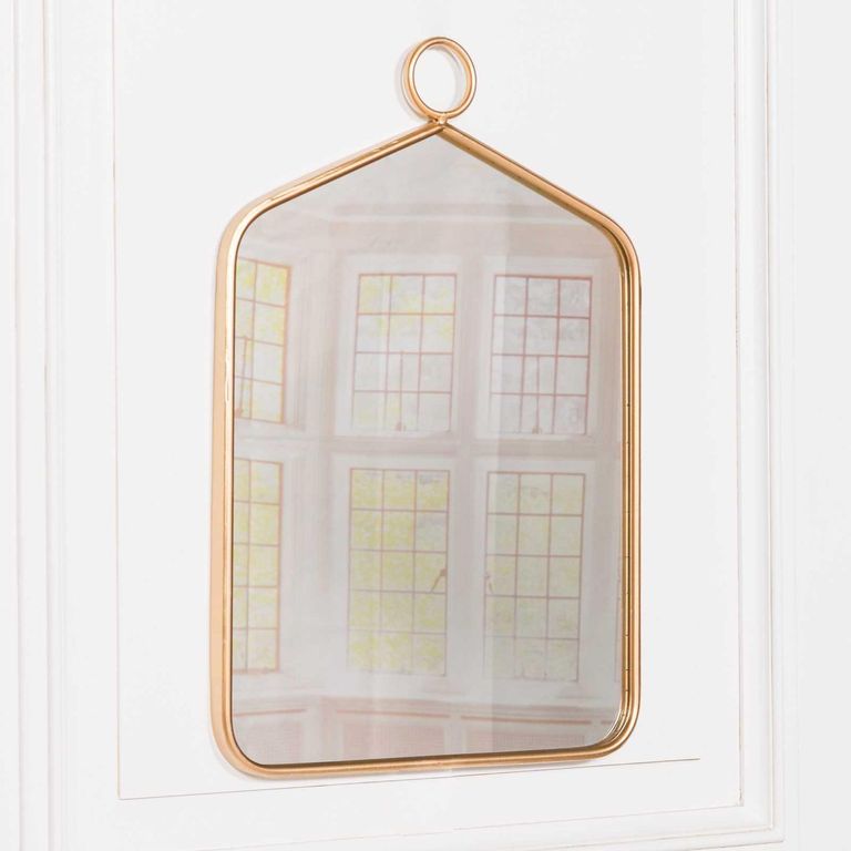 Hook Wall Mirror - Gold - 48cm x 69cm