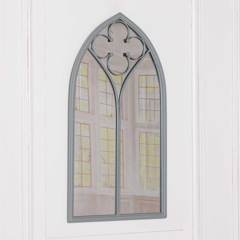 Elberon Wall Mirror - Grey - Arch - 48.5cm x 90cm