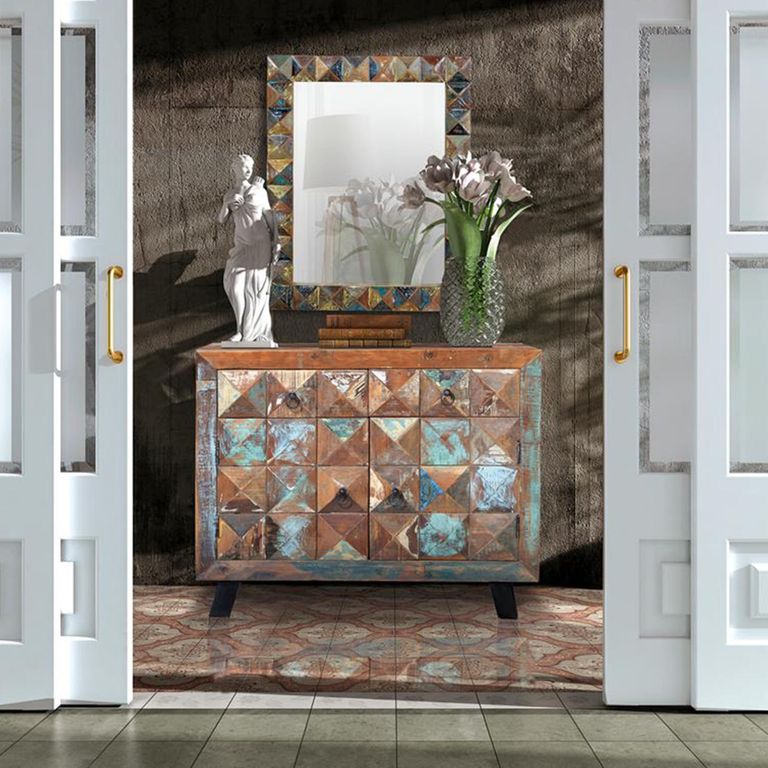 Hasley Wall Mirror - Recycled Wood