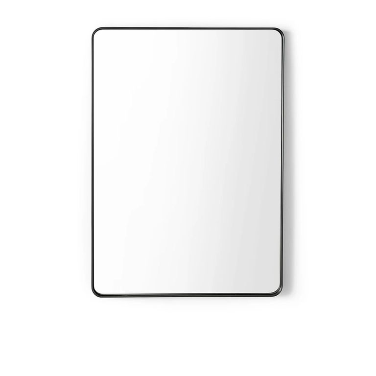 Jaya Wall Mirror - Rectangular - Black Metal