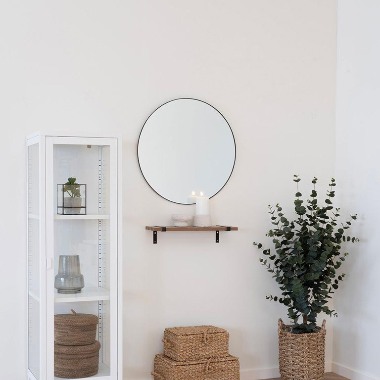 Jersey Mirror - Round - Wall - Black - 60cm x 60cm