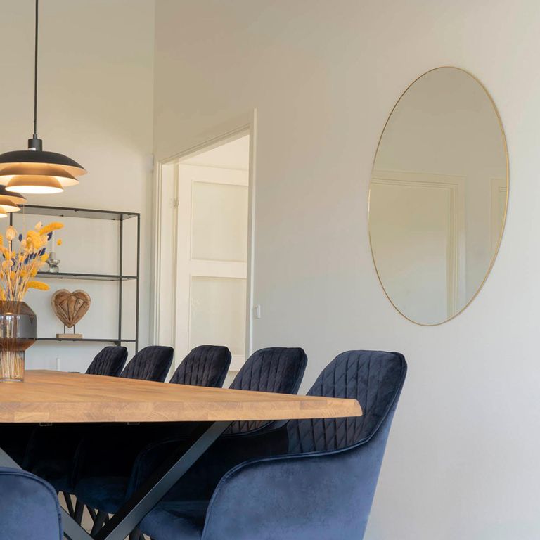 Jersey Mirror - Round - Wall - Brass - 100cm x 100cm