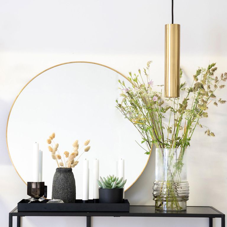 Jersey Mirror - Round - Wall - Brass - 60cm x 60cm