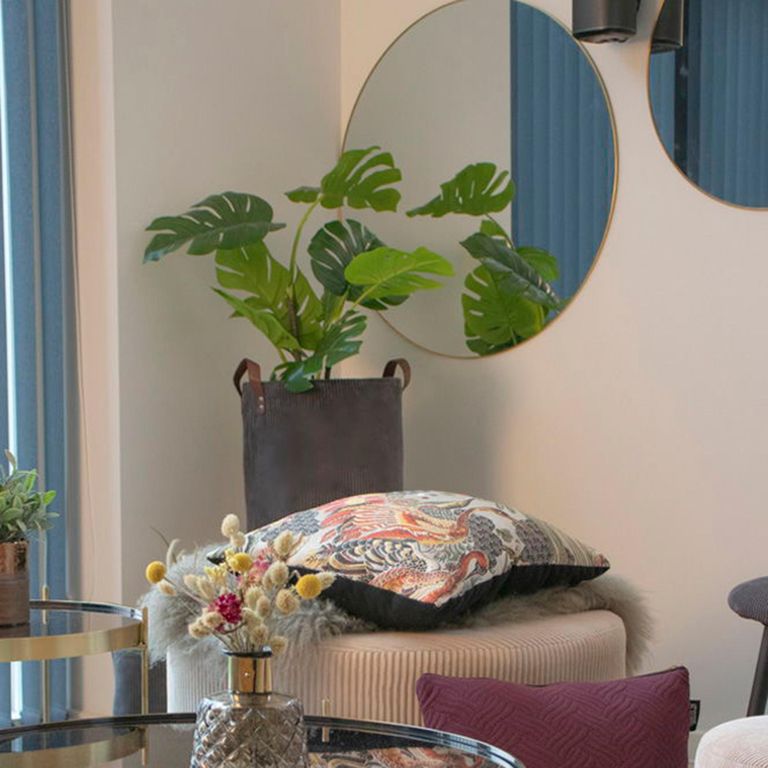 Jersey Mirror - Round - Wall - Brass - 80cm x 80cm