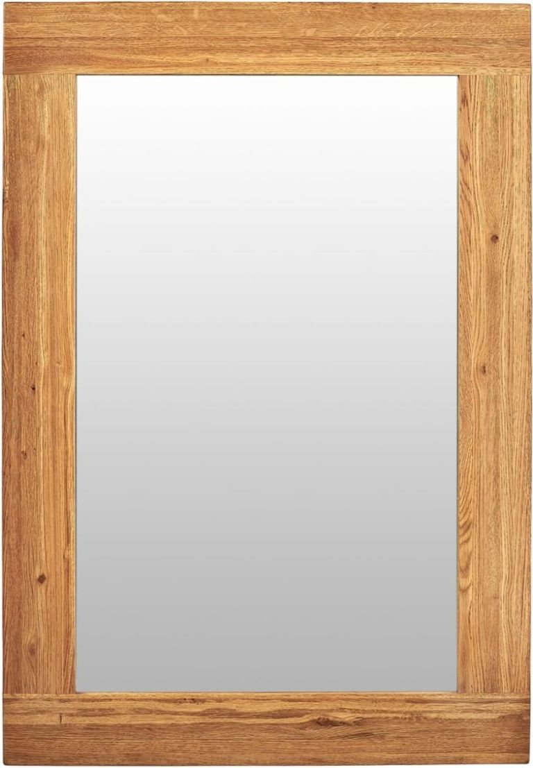Kent Oak Rectangular Wall Mirror - 130cm x 90cm