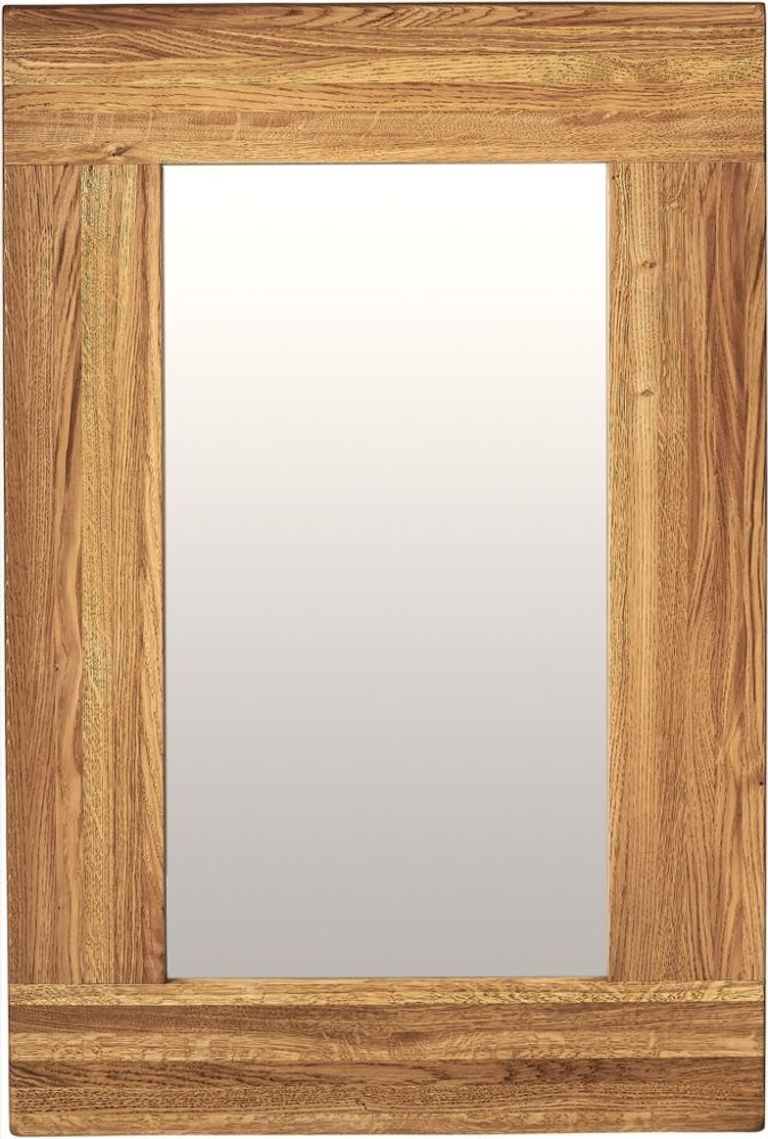 Kent Oak Rectangular Wall Mirror - 60cm x 90cm