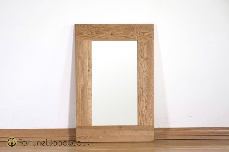 Kent Oak Rectangular Wall Mirror - 60cm x 90cm