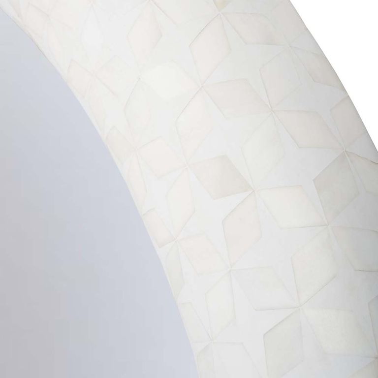 Aspen Mirror - White Bone Inlay - Round