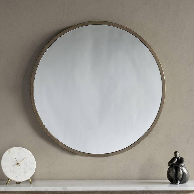 Belvedere Wall Mirror - Aged Gold - Round - 80cm x 80cm