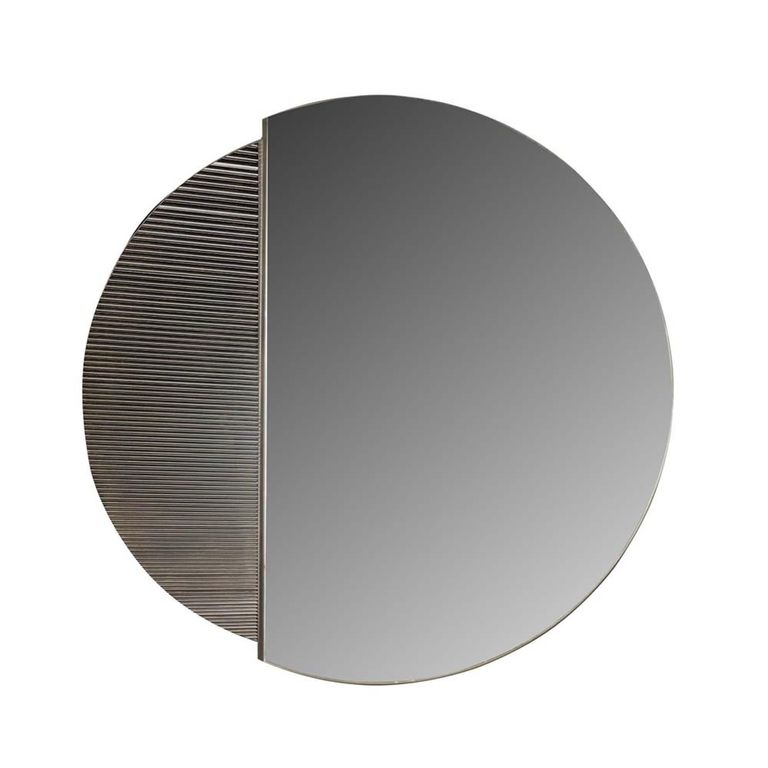 Belvedere Wall Mirror - Black - Round - 90cm x 90cm