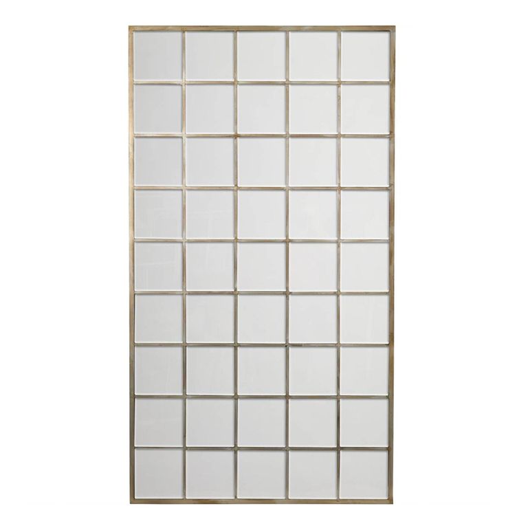 Blakely Wall Mirror - Antique Gold Window - 100cm x 180cm