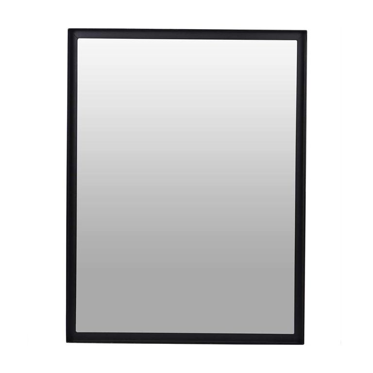 Bronks Wall Mirror - Black Acacia Wood - 76cm x 100cm